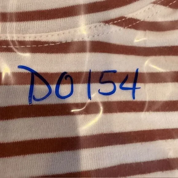 AYR The French Fry Tee Brick Lane Rust Striped Pima Long Sleeve Oversized Small - Picture 12 of 12